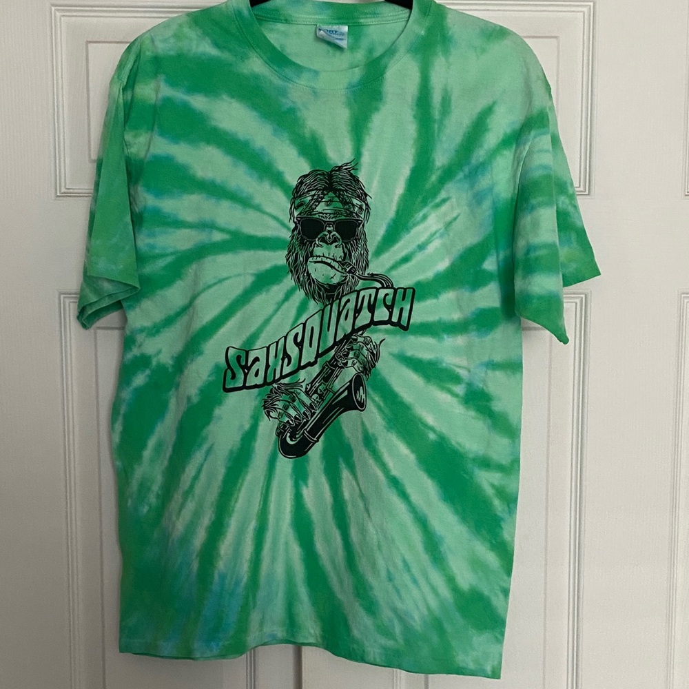 Green Tie-Dye Sasquatch T-Shirt